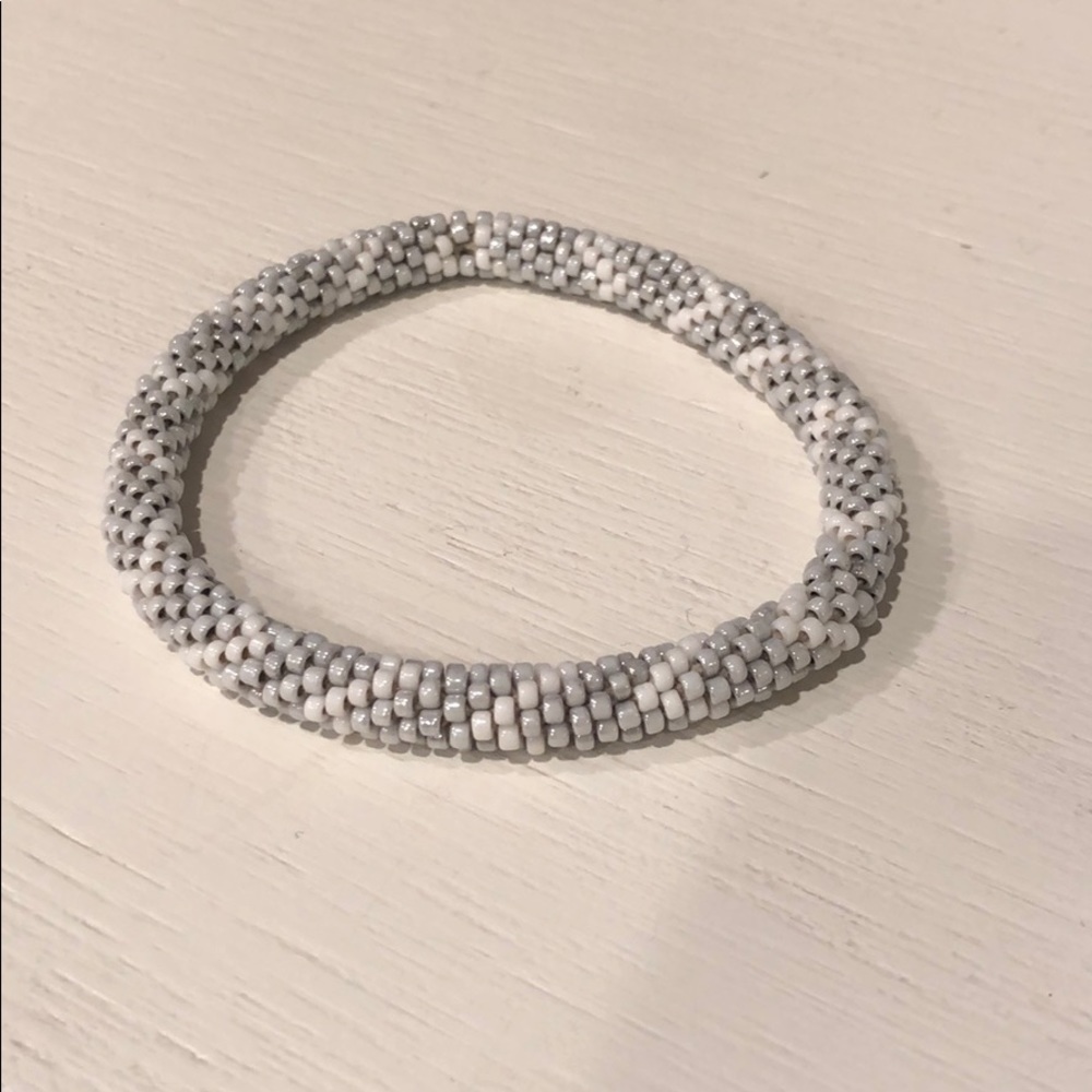 White and grey bracelet